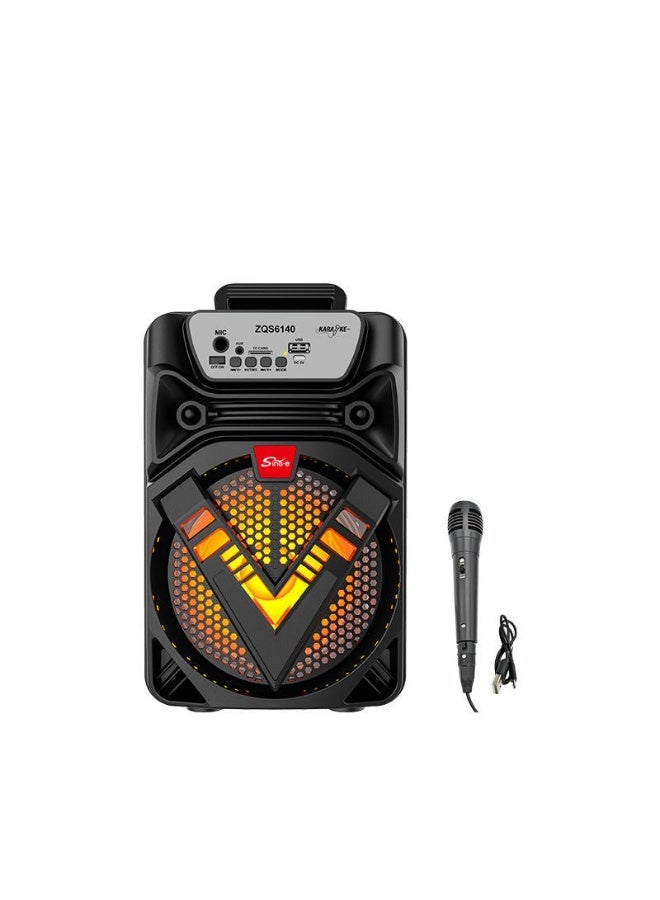 SING-E ZQS6140 6.5″ Super Bass Multimedia Speaker with Wired Microphone - Image 1